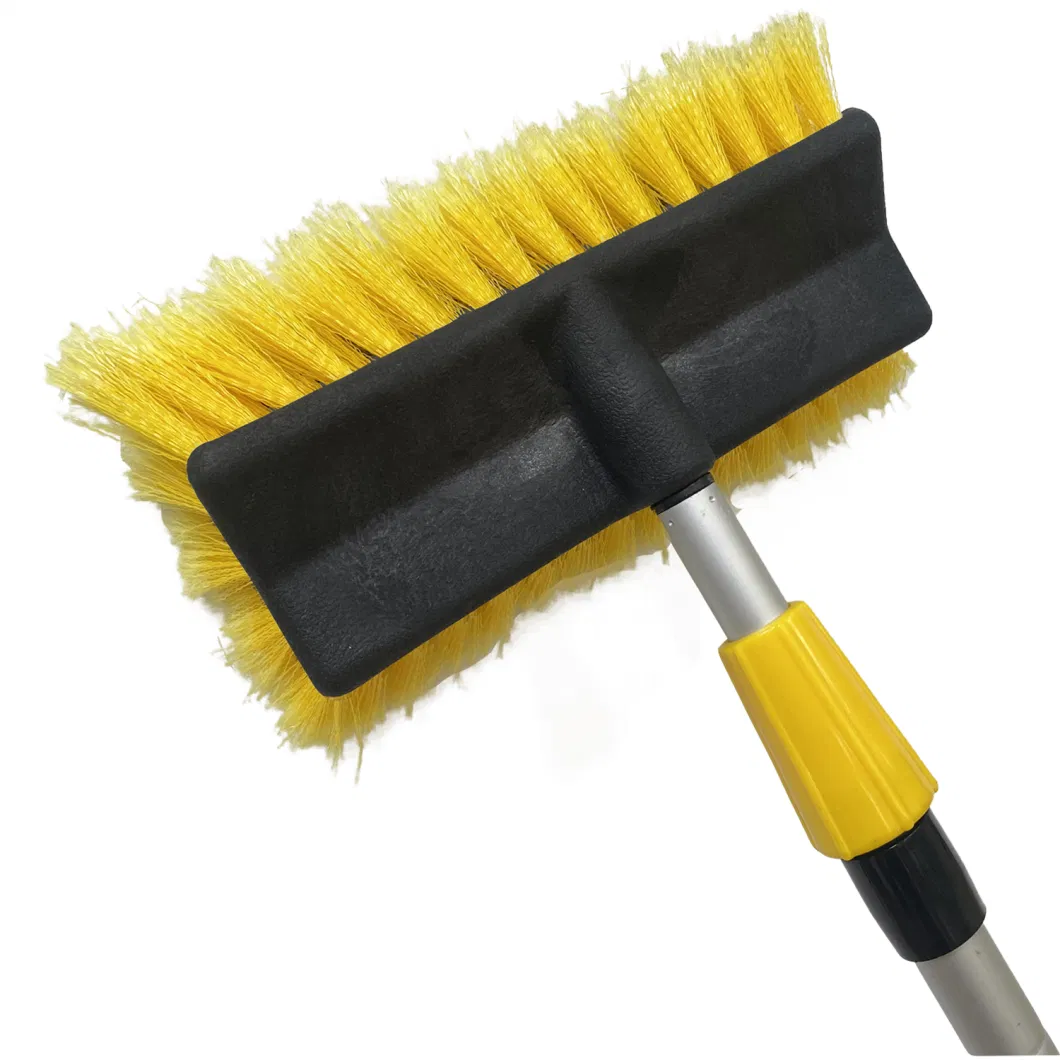 Water Through Car Brush Five Corner Car Brush Car Washer Cleaning Tools Angel Brush Head, TPR Rubber Protection Head