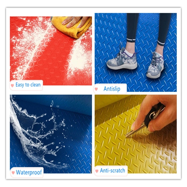 Diamond Grip Safety Floor Protection Rubber Flooring Rubber Mat for Gym