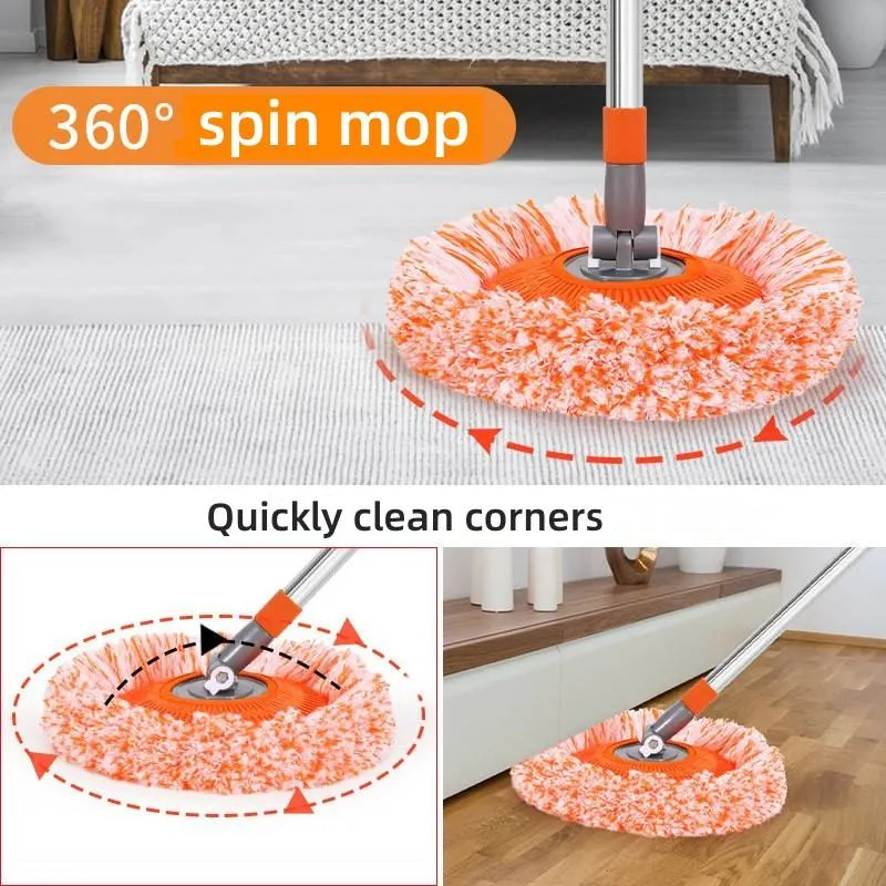 Coral Velvet Mop Pads Head Floor Cleaning Cloth Paste The Mop to Replace Cloth Household Cleaning Mop