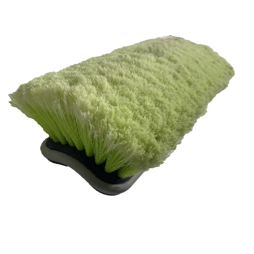 Water Through Car Brush Head Car Brush Car Washer Cleaning Tools Angel Brush Head, TPR Rubber Protection Head