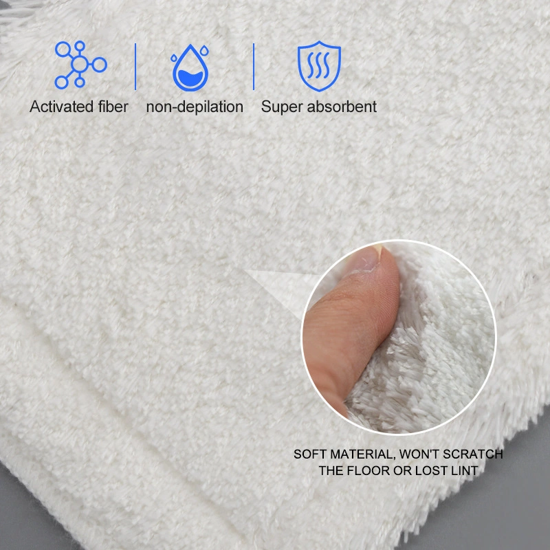 Vileda Micro Power Flat Mop Cloth Wet and Dry Mop Head Absorbent Thickening Mop Replacement Cloth