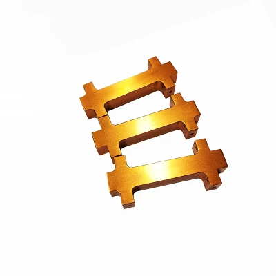  Metal Fabrication CNC Machining Precision Aluminium Spare Parts with Orange Anodize