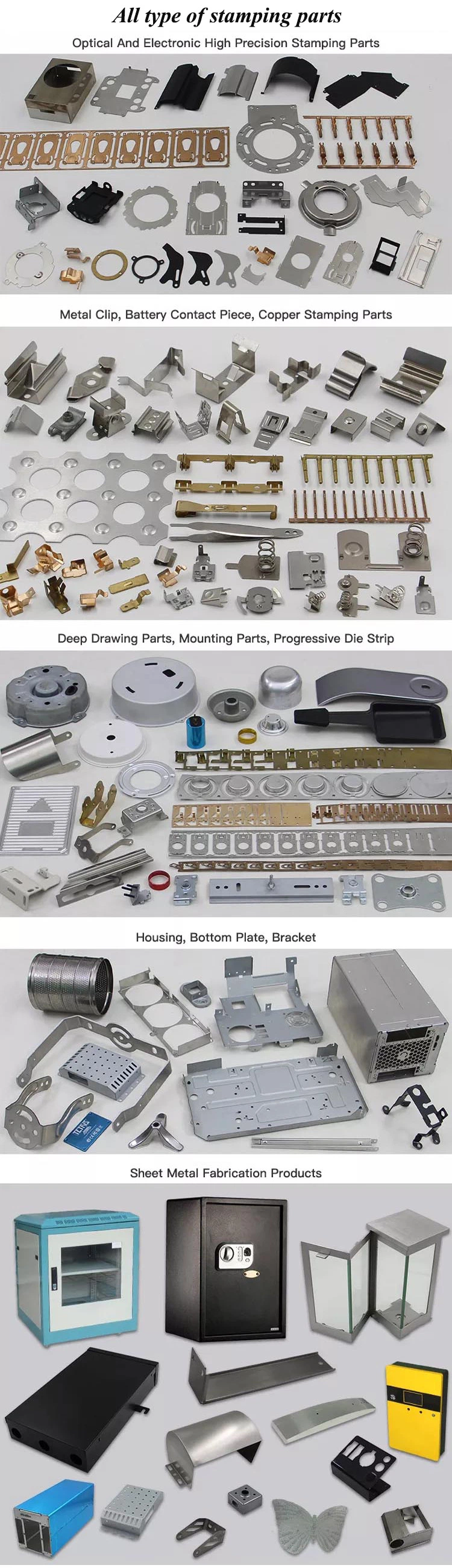 Stamping Both OEM and Ocm Metal Sheet Stamping with Mold Custom Carbon Steel Metal Stamping Part with Powder Coated