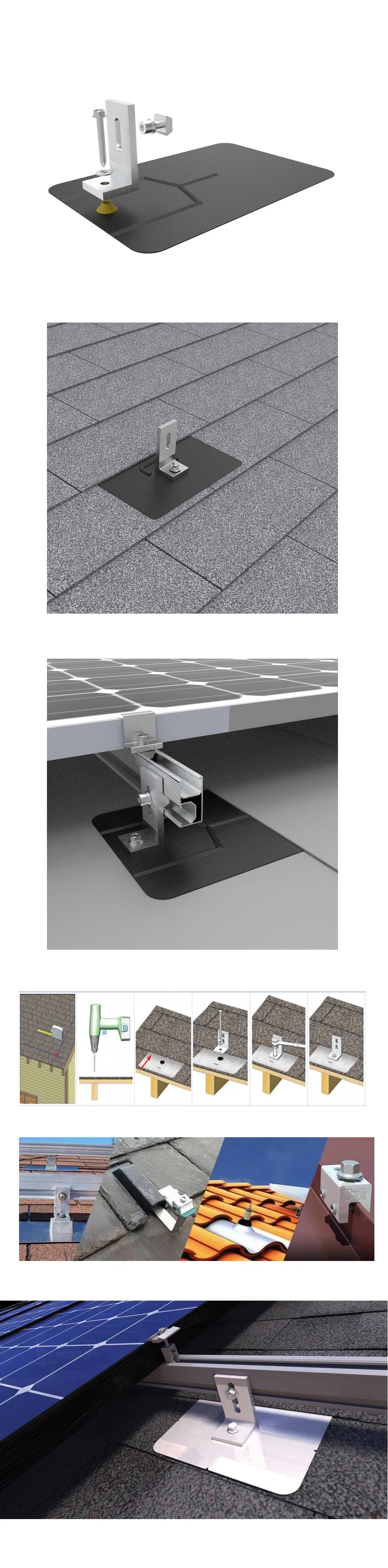 OEM China Factory Metal Bricks for Solar Metal Stamping Roof PV Waterproof Solar Tile Bricks with Sheet Metal Fabrication Forming Process Tolerance 0.01mm