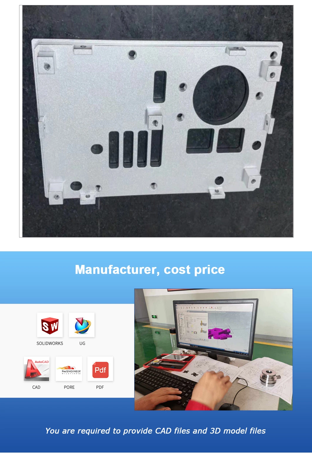 Custom CNC Sheet Metal Laser Cutting Welding Parts Stamping Service Aluminum Sheet Metal Punch Processing Fabrication