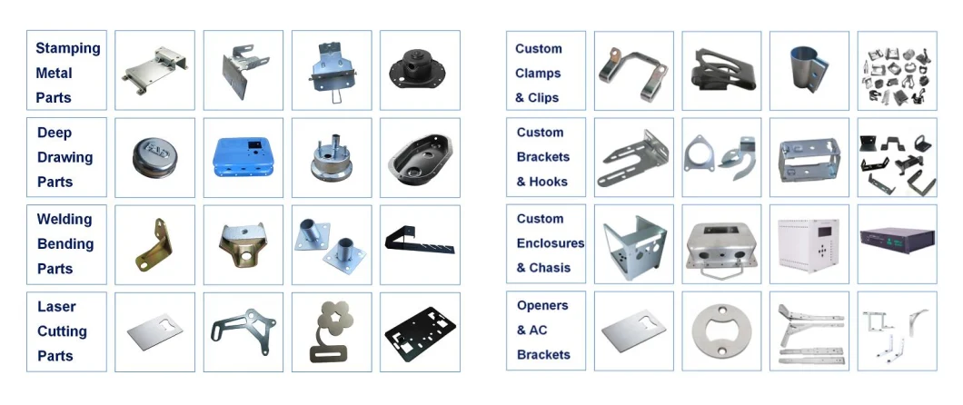 Factory OEM Sheet Metal Stamping Service Parts Sheet Metal Stainless Steel Aluminum Small Components