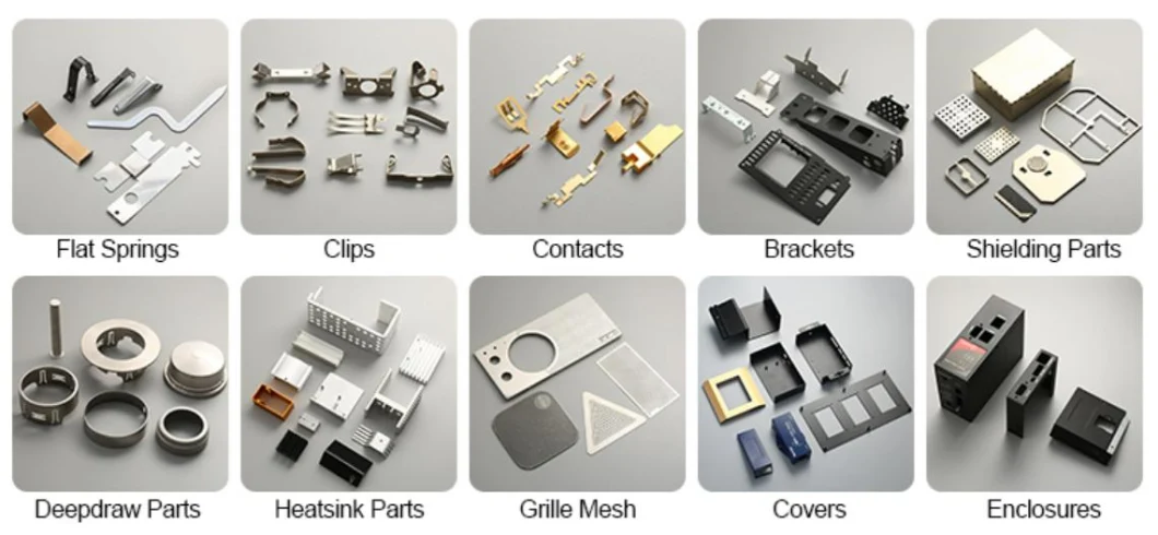 OEM Custom Small Stamped Processing Services Brass Aluminum Copper Stainless Steel Hardware Sheet Metal Bending Stamping Parts