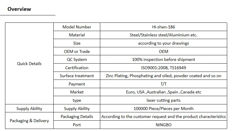 CNC Stamping Parts Sheet Metal Forming Micro Stamping Parts Metal Bending Stainless Steel Refrigeration Metal Parts