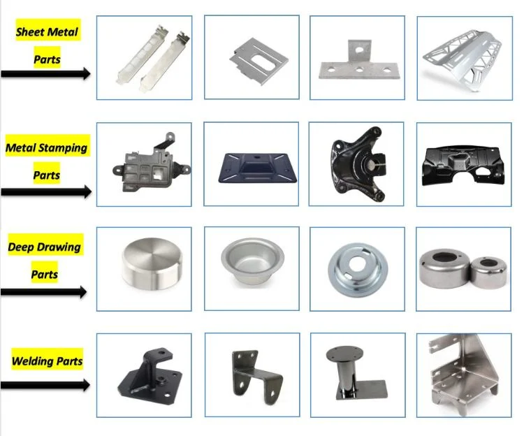 Custom Sheet Metal Fabrication Stamped Metal Parts Laser Cutting Bending Metal Stamping Parts