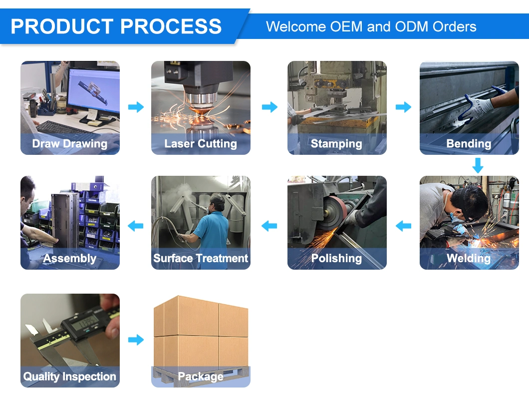China Manufacturer Metal Machining Stamping Parts Service Fabrication Sheet Metal Laser