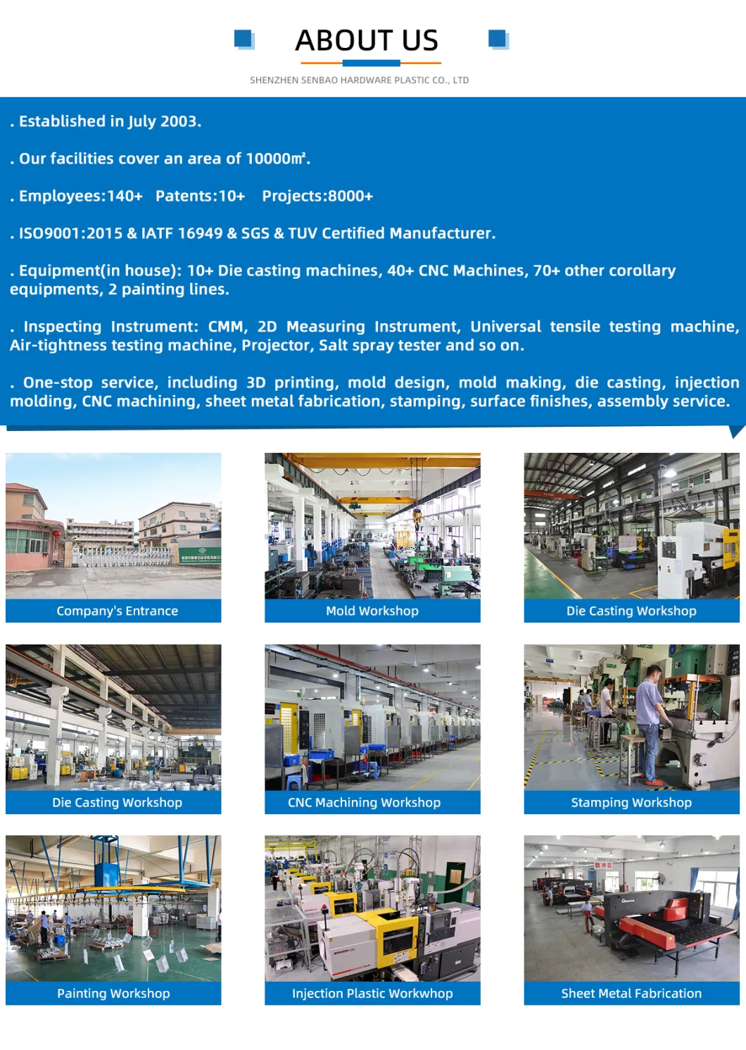 China Factory Price Custom OEM High Precision CNC Punch Metal Stamping Press Service Zinc Sheet Metal Stamping Parts