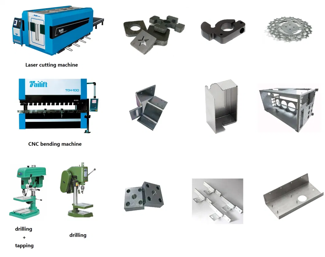 Aluminum Stainless Steel Stamped Bending Parts Custom Sheet Metal Fabrication