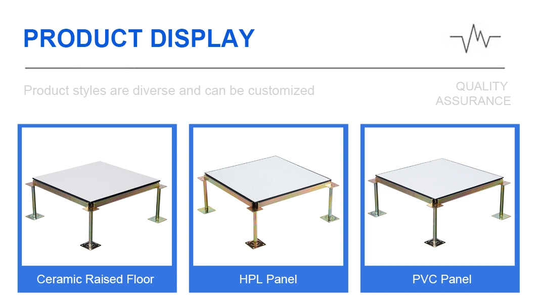 Professional Production Furniture Laminate Sheet Anti-Static Access Floor PVC Panel for Computer Room, Data Center