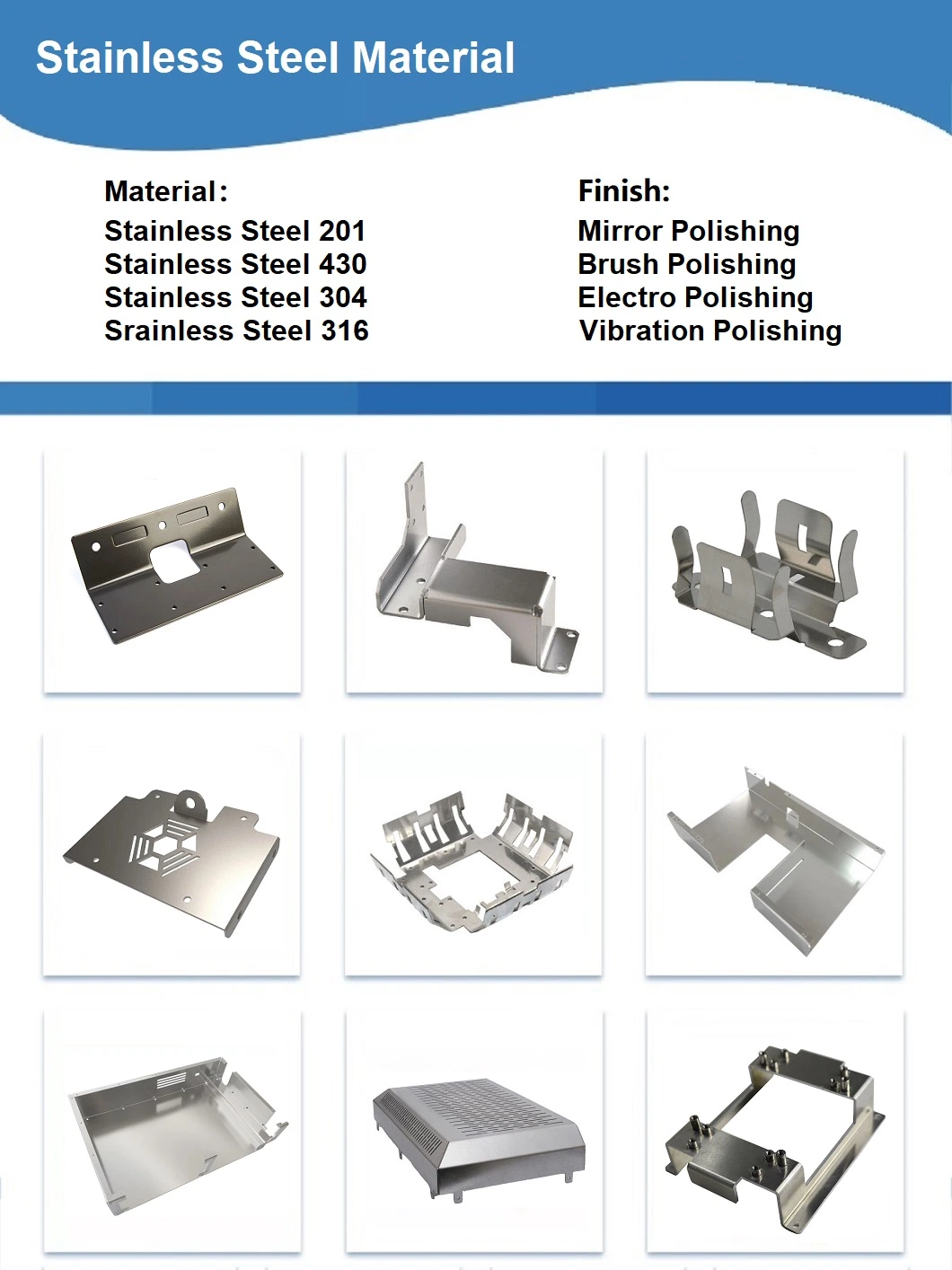Customized Aluminium Stainless Steel Decorative Sheet Fabrication