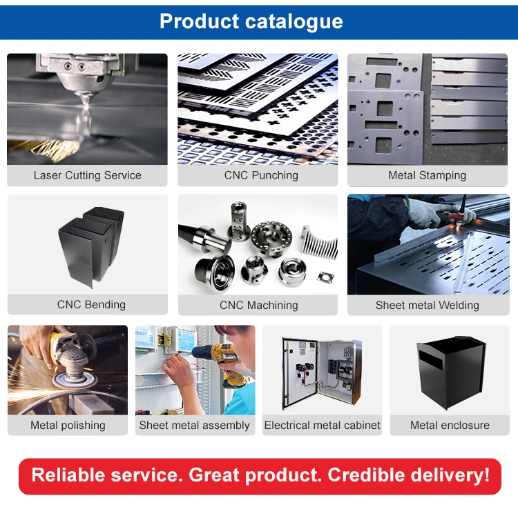 Customized CNC Laser Cut Stamped Bending Welding Sheet Metal Aluminum Carbon Steel Stainless Steel Piece Parts