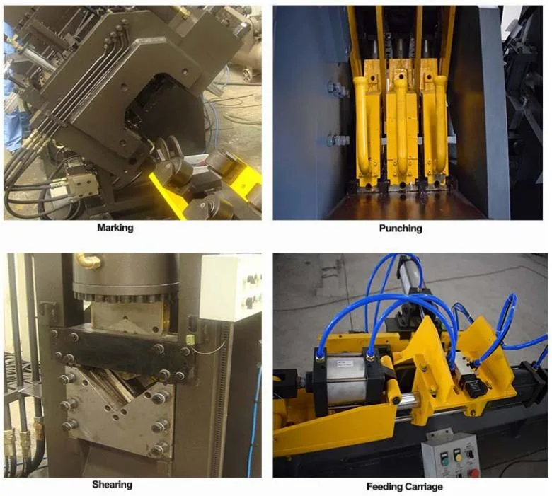 High Precision Photovoltaic Brackets Jgx1412 CNC Punching Shearing Marking Production Line for Angle Steel