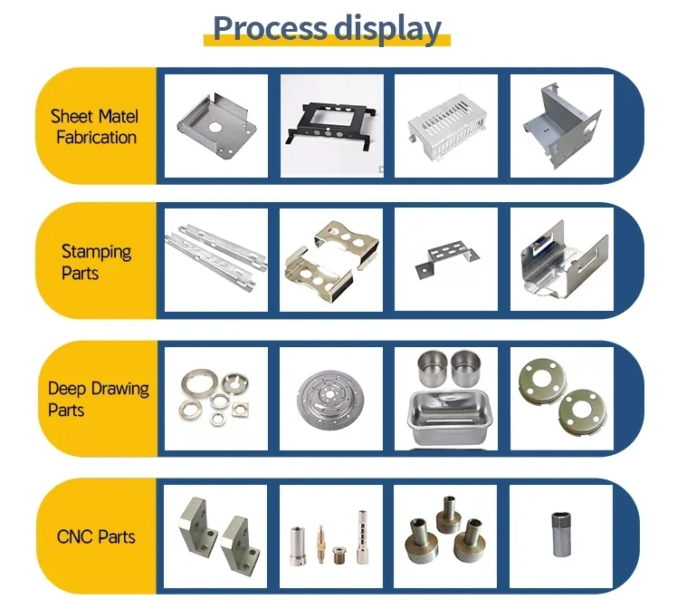 Custom Sheet Metal Parts Process OEM Stamped Steel Pressed Parts