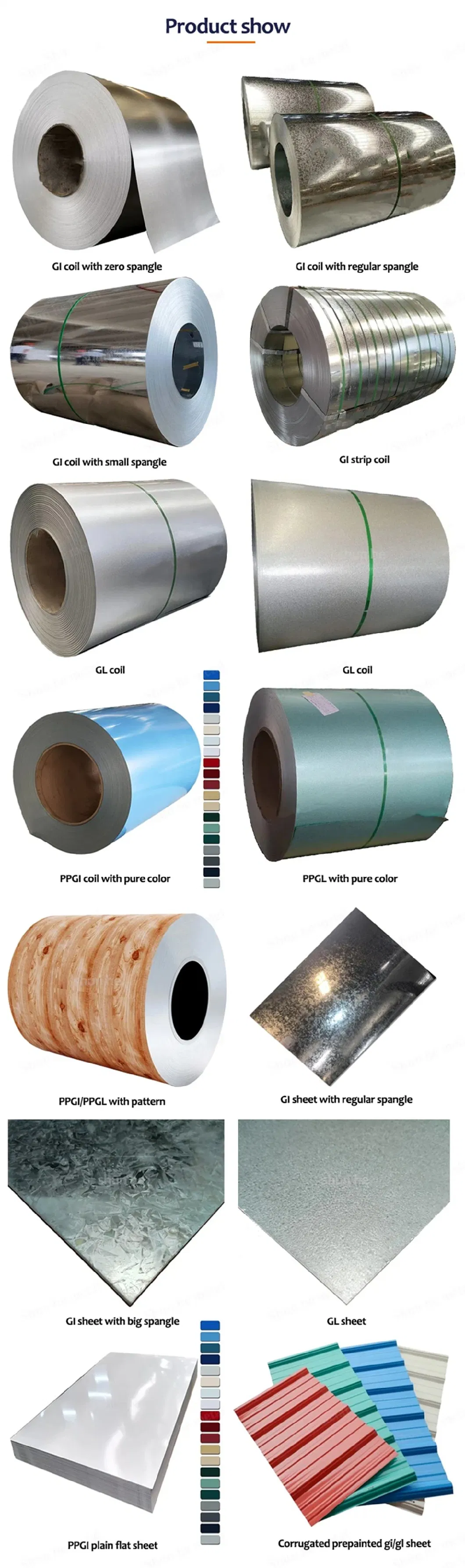 Metal Stamping Prime Blue Painted Zinc Galvanized Aluminium Coated Magnesium Sheet Price Hot-DIP Steel Coil