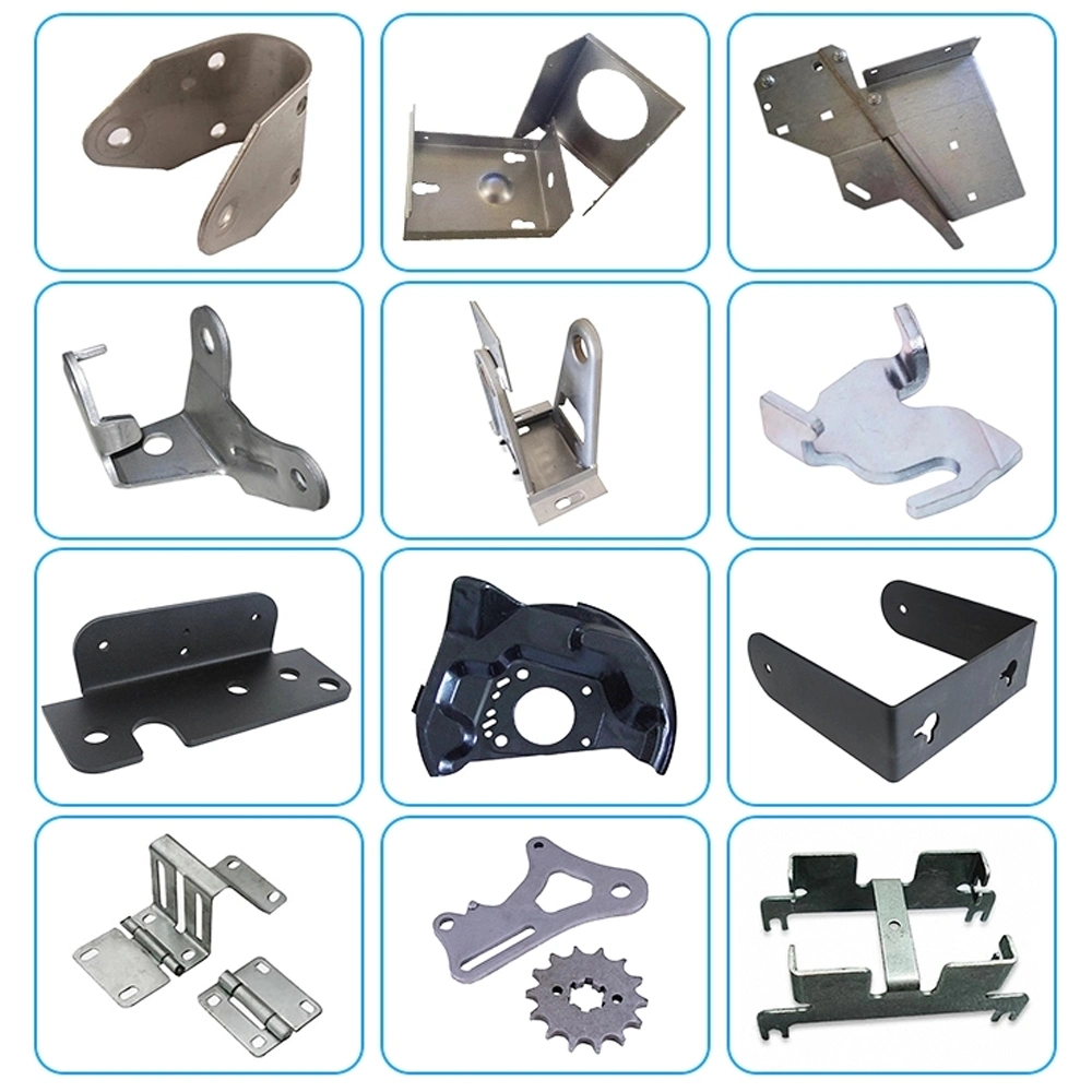 Custom Sheet Metal Fabrication Stamped Metal Parts Laser Cutting Bending Custom Metal Stamping Steel Bend
