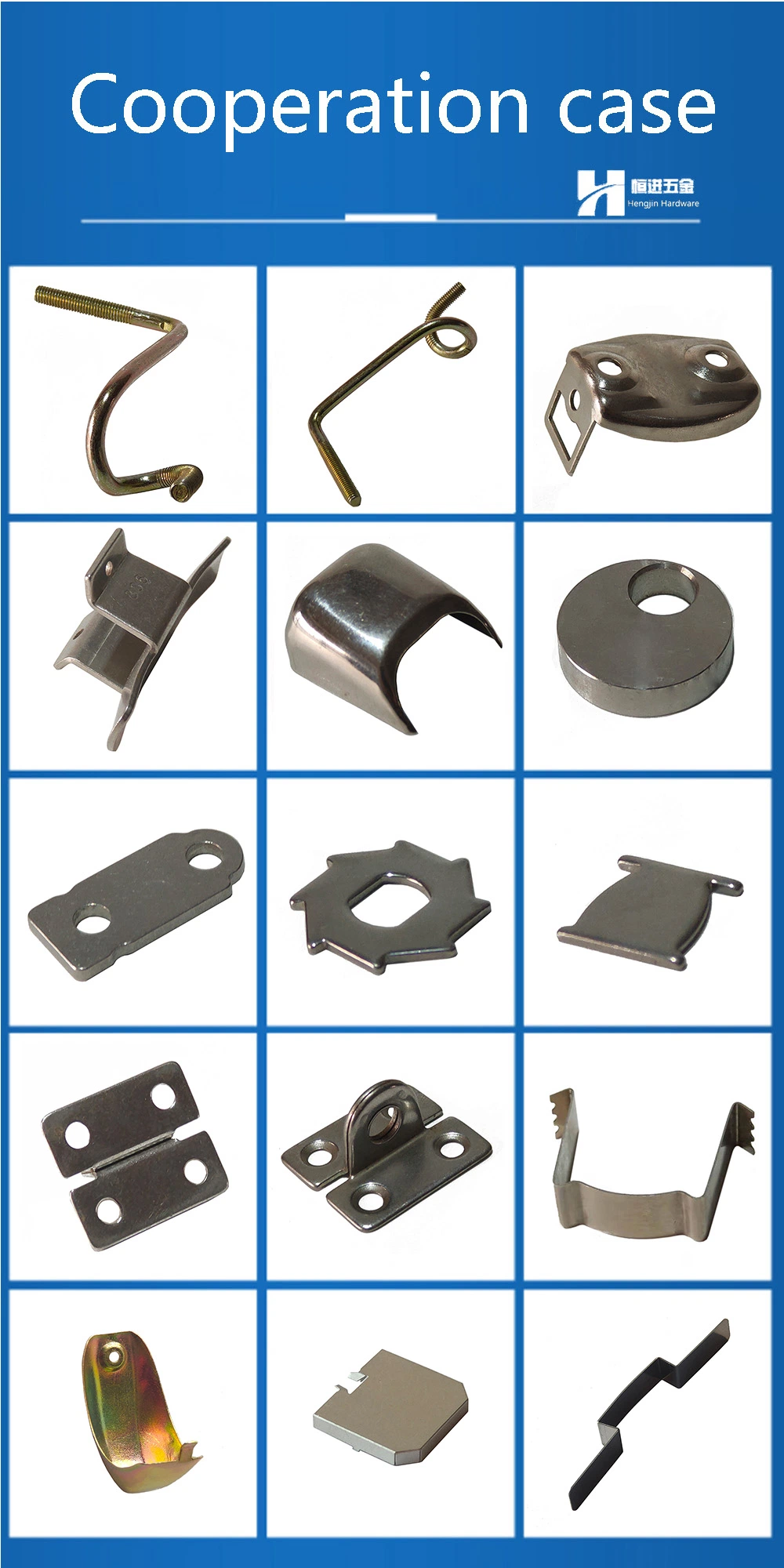 Custom High Precision Stamped Metal Steel Bending Electronic Stamping Machine Part