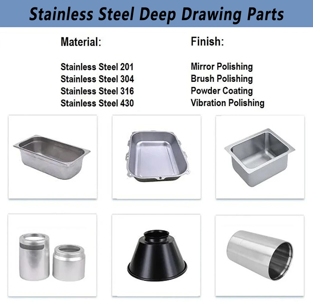 Small Quantity CNC Aluminium Deep Drawn Parts Sheet Metal Stamping Tray
