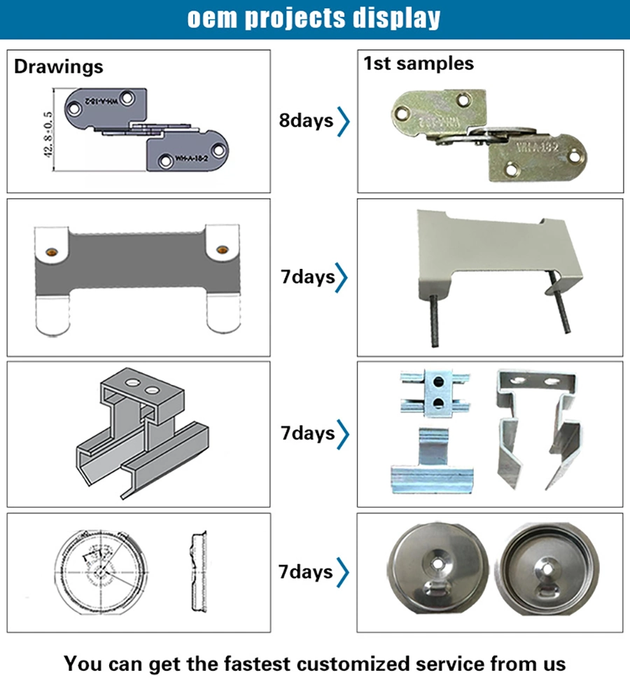 OEM ODM Metal Stamping Parts Aluminium Steel Stamped Component Sheet Metal Fabrication