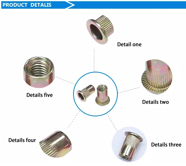 Small Head Sheet Metal Stainless Steel Waterproof Blind Rivet Nut