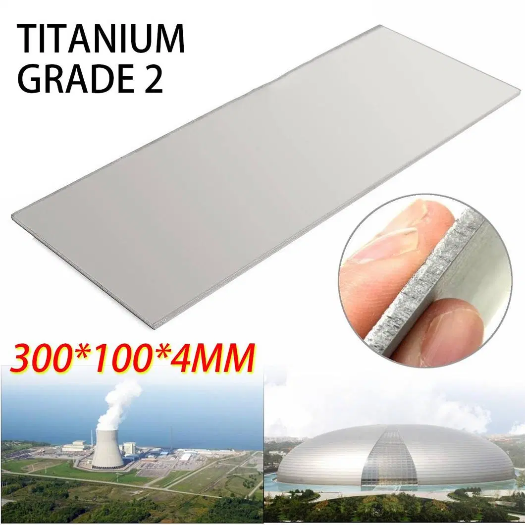 4mm Thick Titanium 6al-4V Sheet (0.16&quot;) Grade 5 Gr2 Titanium Plate Metal