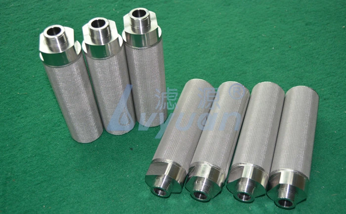 Pure Stainless Steel Powder Industrial 5/10/50 Microns Sintered Hydraulic Filter Cartridge for High Temperature Liquid Treatment