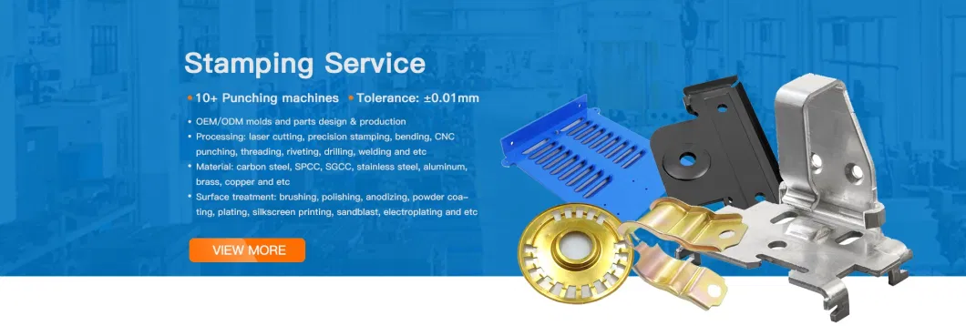 Custom OEM Sheet Metal Stamping Service Stainless Steel Aluminum Stamped Punched Component Parts Fabrication