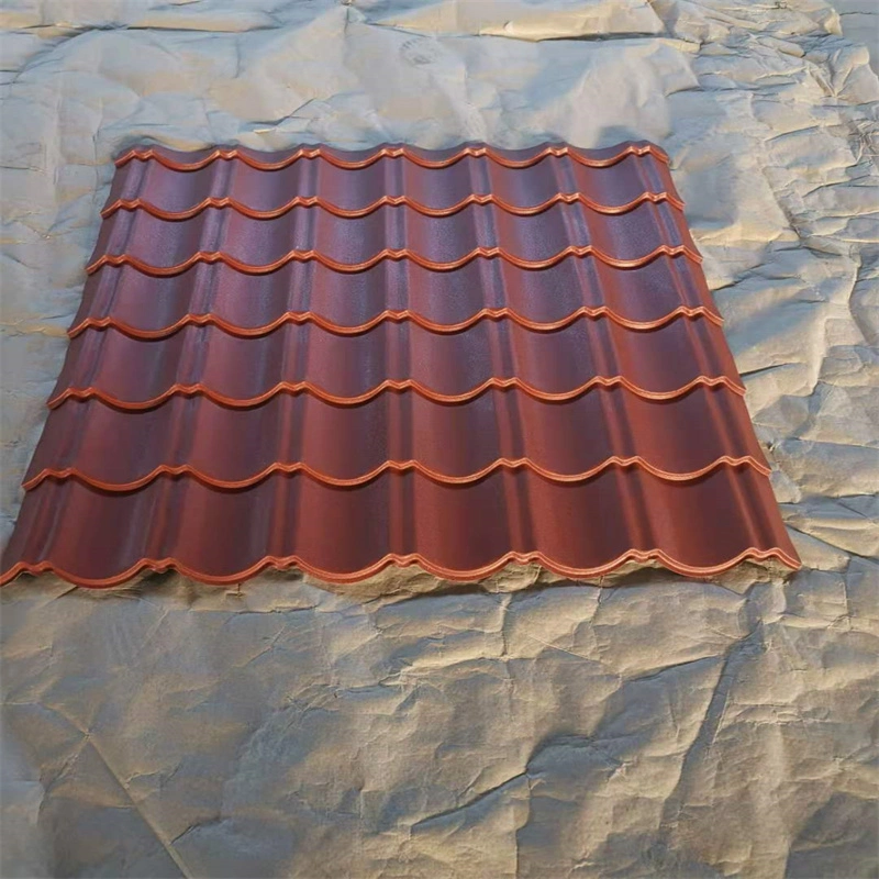 CE Europe Color Step Profiled Matt Steel Roofing Red Black Colour Prepainted Metal Roof Sheet