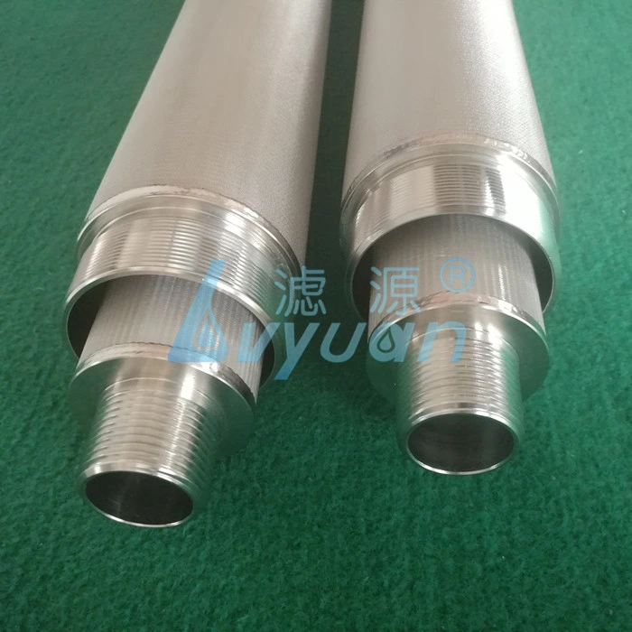 Pure Stainless Steel Powder Industrial 5/10/50 Microns Sintered Hydraulic Filter Cartridge for High Temperature Liquid Treatment