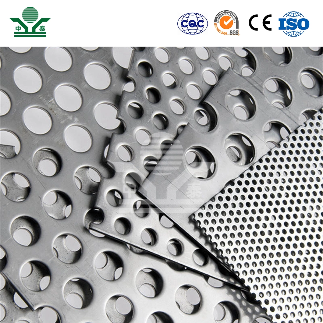 Zhongtai Stainless Perforated Mesh China Manufacturing Perforated Plate 3mm Irregular Hole Shape Aluminum Alloy Perforated Sheet Panel