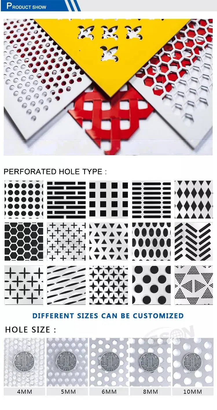 Stainless Steel 316L 304 Non-Standard Customized Metal Stamping Precision CNC Service Machining Part OEM China Surface Finished Stainless Steel Sheet Perforated