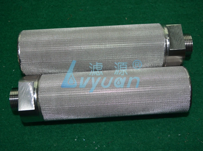 10 20 30 40 Inch Ss 316L Sintering Metal 10 Micron Stainless Steel Industrial Water Filter for Liquid Filtration