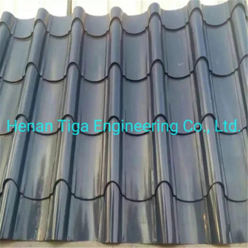 CE Europe Color Step Profiled Matt Steel Roofing Red Black Colour Prepainted Metal Roof Sheet