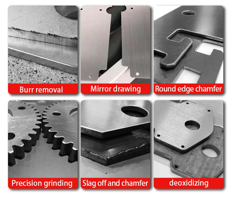 Newstec Hot Sale Industry Laser Cutting Stamping Parts Metal Sheet Deburring Machine Grinding Machine of Metal Sheets