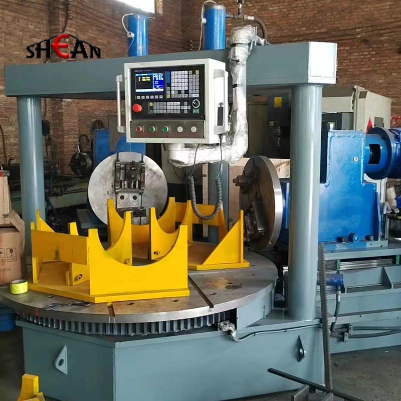 Double Head Bent Pipe Chamfering Machine Automatic Fitting Elbow Beveling Machine