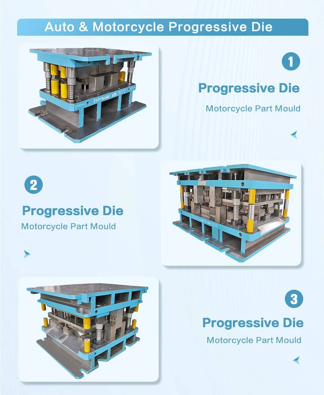 Custom High Precision Motorcycle Parts Progressive Mould Sheet Metal Stamping Mould