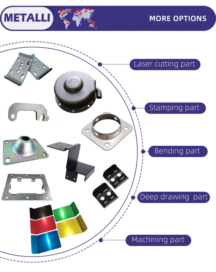 Customized Metal Fabrications Custom Aluminum Stamping Components Sheet Metal Processing Metal Stamping Part