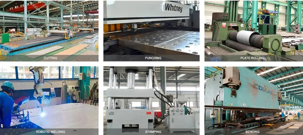 OEM Hot-DIP Galvanized Sheet Metal Fabrication Machine Stamping Mild Steel Parts MIG Welding Parts