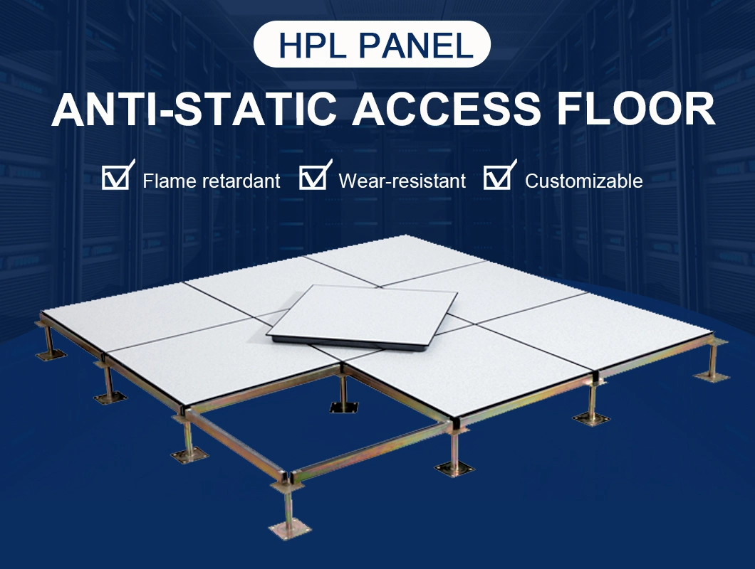 Precision Manufacturing Furniture Laminate Sheet Anti-Static Access Floor HPL Panel for Computer Room, Data Center