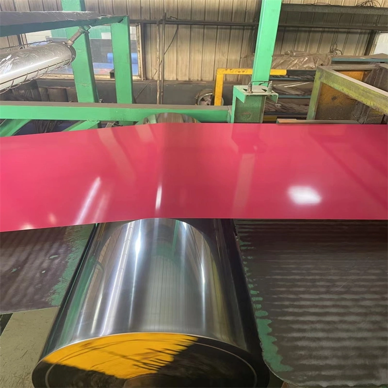 High Quality 0.5*1220mm PVC Plastic Film Color PPGL Prepainted Steel Coil PPGI Sheet Metal