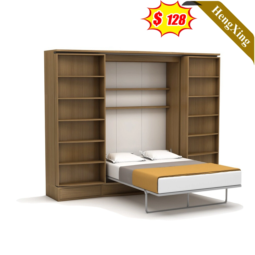 Hot Sell Bedroom Furniture Double King Smart Space Saving Sofa Beds Adjustable Folding Genuine Leather Wall Bed