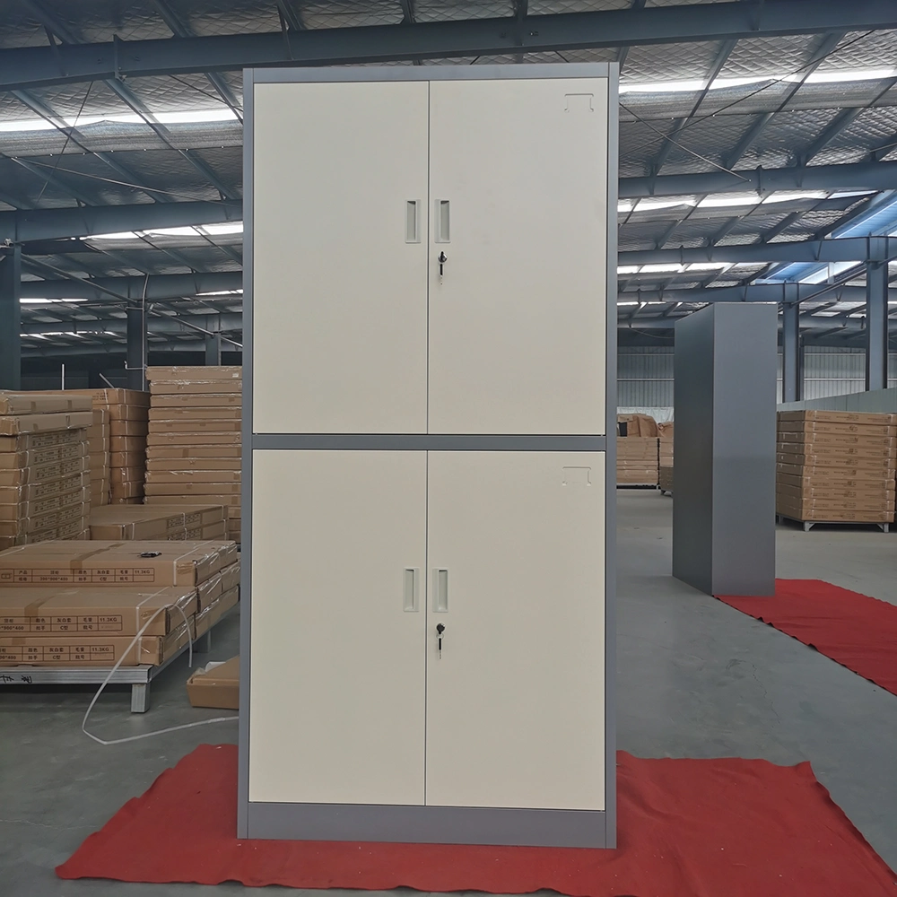 2 Swing Door 4 Shelves Storage Steel File Cabinet for Office Warehouse