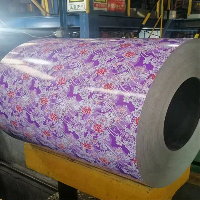 High Quality 0.5*1220mm PVC Plastic Film Color PPGL Prepainted Steel Coil PPGI Sheet Metal