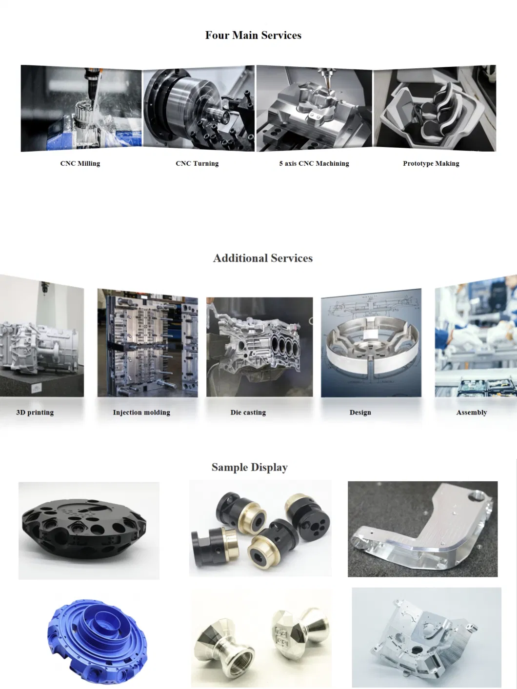 CNC Turning and Milling Composite Custom Processing Precision Metal Parts