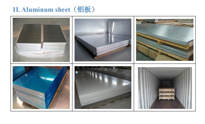 China Manufacture 6061/6063/6082/8001 1 4 Inch 1 8 Inch 4*8/10 1220*2440 H14 H18 H16 H32 H34 H24 Color Coated Aluminum Plain Sheet/Plate with White/Brick