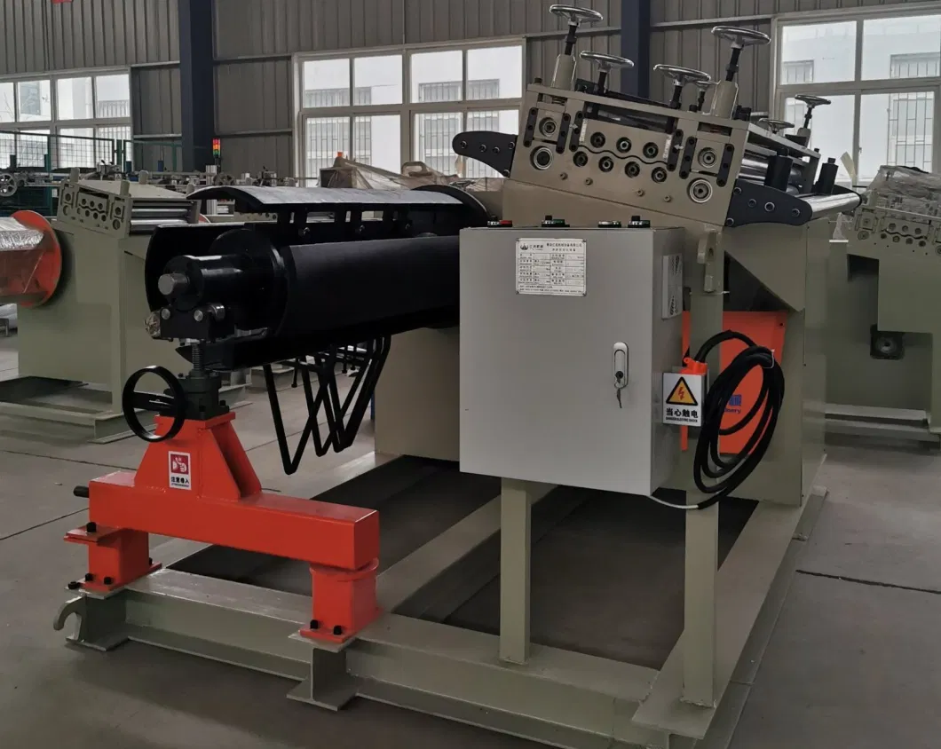 Automatic Plate/Sheet Metal Coil Stock 2 in 1 Decoiler Straightener/Uncoiler Leveller Two in One Decoiling Feeder Straightening Machine for Metal Stamping Parts