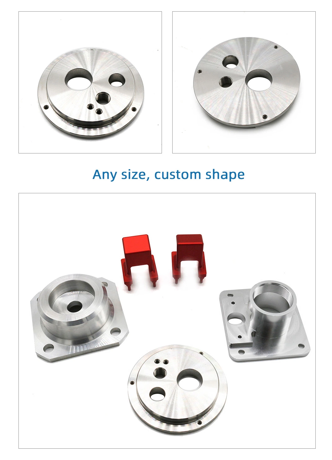 High Precision Custom Made 5 Axis CNC Aluminium Turning Machining Metal Stainless Steel CNC Mechanical Parts Manufacturing